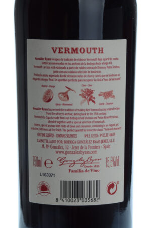 75cl vermouth Gonzalez Byass rood - Afbeelding 2