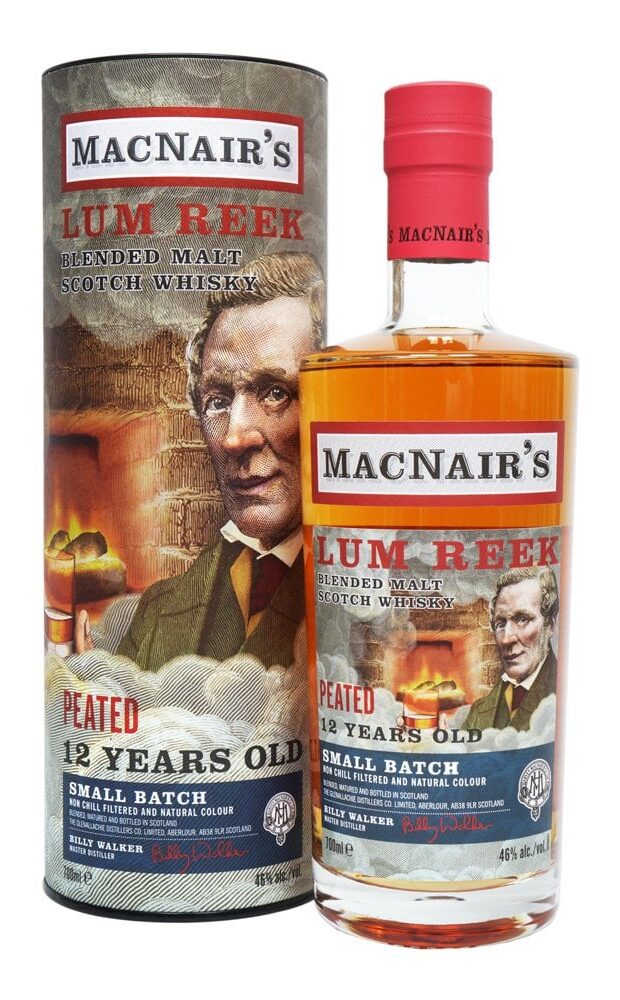 70cl MacNair's peated blended malt 12 Y 46°